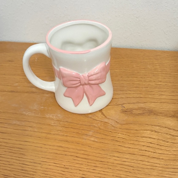 Other - Pink Bow Ceramic Mug